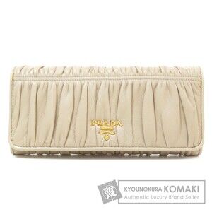 Prada Nappa Gaufre Long Wallet Calfskin Leather